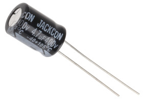 Kondensator 4.7μF 400V dc Radialny, Otwór przelotowy RS PRO roztaw: 3.5mm 8 (Dia.) x 11mm
