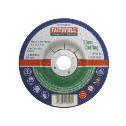 Faithfull FAI1003SDC Depressed Centre Stone Cut Off Disc 100 x 3.2 x 16mm