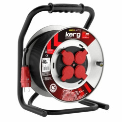 Przedł.BĘBNOWY KERG 3G1.5 40M CZARNY H05RRF STANDARD guma EPR