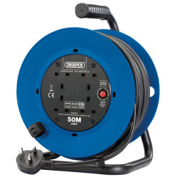 Draper 02120 230V Four Socket Industrial Cable Reel (50m)
