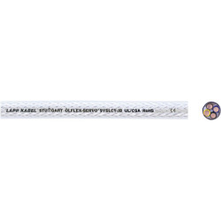 LAPP 0037001 Servo 9YSLCY-JB Transparent Data Cable 4 x 2.5mm&#xB2;