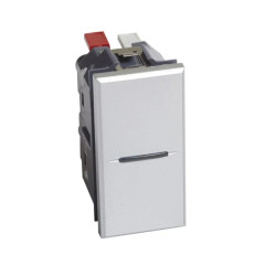 AXOLUTE - Łącznik jednobiegunowy 10AX (zaciski automatyczne) 1 moduł AXIAL aluminium HC4001AN