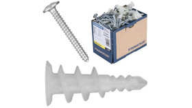 Kołki Ślimakowe Samowiercące Do Płyt G-K Nylonowe 16X36mm Z Wkrętem 3,9X32mm...