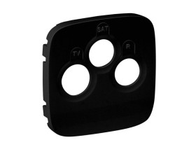 VALENA ALLURE Plakietka czarna gniazda TV-RD-SAT końcowe lub przelotowe lub zakończeniowego 754798 LEGRAND