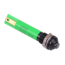 Q8P1BXXSG02E Super Bright Green Prominent 8mm 3.3VDC LED Panel Indicator IP67 APEM