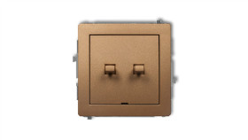 Deco Przycisk Żaluzjowy W Stylu Amerykańskim Złoty Metalik 8Dwpus-8