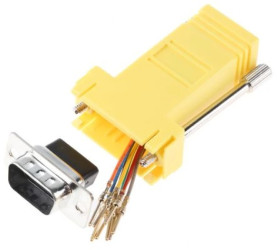 Adapter do złączy RJ, 9-stykowe D-sub męskie, RJ45 żeńskie