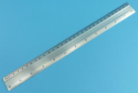 LINIJKA ALUMINIOWA 30cm 12'