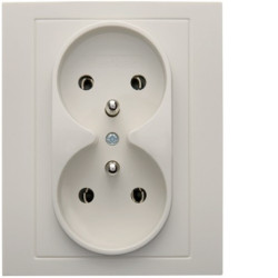 B.Kwadrat krem 5361838982 Gniazdo podw. zu kpl.