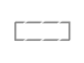 DECO Ramka wypełniająca 3 potrójna szary mat 27DRW-3 KARLIK