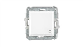 Icon Mechanizm Łącznika Zwierny Dzwonek Biały Mat 25Iwp-4