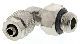 Złączka pneumatyczna G 1/8 męskie Wciskane 6 mm RS PRO Adapter gwintowany kolankowy G 1/8 męskie