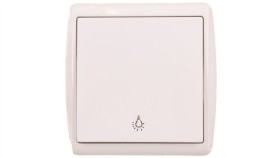 Kos1 Przycisk /Światło/ Biały 110403