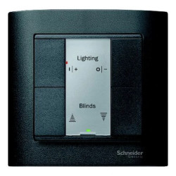 Przycisk podwójny plus, antracyt, system M MTN627614