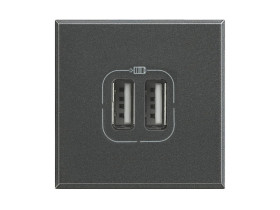 AXOLUTE Ładowarka USBx2 typ C 3A antracyt HS4286C2 LEGRAND