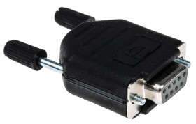 Złącze D-Sub 9-pinowe Żeński Proste Montaż na kablu Cyna