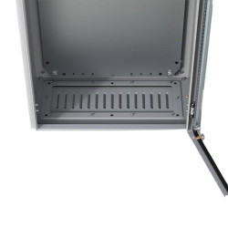 Płytka wentylowanej dławnicy, 128mm x 442mm, materiał: Mild Steel, nVent HOFFMAN