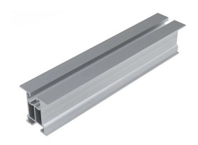 Profil aluminiowy bez ścianek bocznych z kanałem na śrubę teową i wpust - E-67-2220