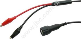 7070-MI-50-100-SW Kabel koncentryczny 1,0m, wtyk BNC + 2xkrokodylek, czarny 50ohm, 3A, 70V=/33V~, ELECTRO-PJP, 7070MI50100SW