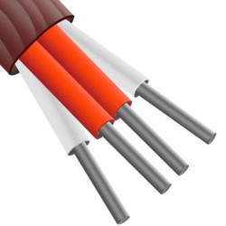 Przewód termoparowy RTD Nieekranowany, -50 → +200 C., dł. 25m, izolacja: Silikon, 7-żyłowy, RS PRO