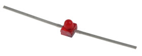 LED, THT, czerwona, 2-Pin, 1,6 V, 28°, Broadcom