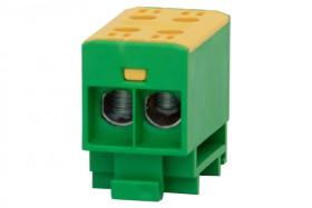 Złączka szynowa ZU 1-torowa (2x35/2x35mm2) Al/Cu - żółto/zielona