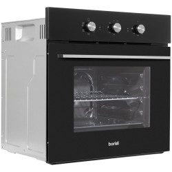 Baridi DH110 Built-In 5-Function Fan Assisted Oven with Timer 600mm 55L Black