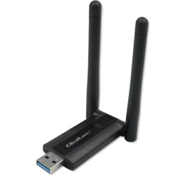 Qoltec Szybki bezprzewodowy Adapter USB DUAL Wi-Fi 2 x 2dBi Standard AC USB 3.0 1200Mbps