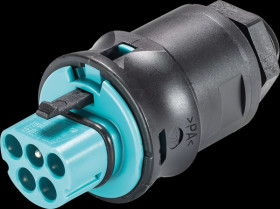 96.052.6153.6 Device connection RST Classic 20i5, plug turquoise blue