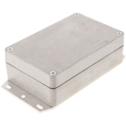 Hammond 1550Z107F Thick Wall Flanged Die Cast Enclosure, 125 x 81 x 41