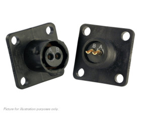 Złącze 2-pinowe Żeński Souriau Sunbank by Eaton Żeński Montaż na kołnierzu MIL-DTL-26482 rozmiar 8