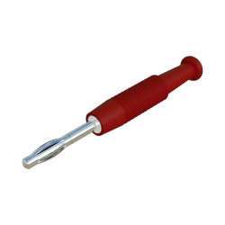 SKS Hirschmann 938420101 MSTF 2 rt straight plug 2mm pin Red 1pc