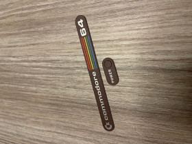 Commodore 64 replacement badge 0.5mm thick