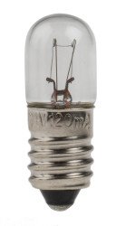 Oświetlenie wskaźnika 24 V E10 bezbarwna 12 lm RS PRO rozmiar T3 1/4