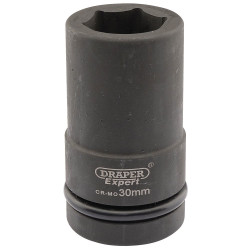 Draper Expert 05145 Expert 30mm 1&quot; Sq. Dr. Hi-Torq&#xAE; 6 Point Deep Impact Socket