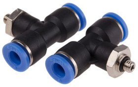 Adapter gwintowany teowy typu gwint – rura, 10 barów