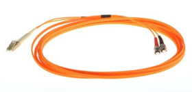 Kabel światłowodowy, średnica: 62.5/125μm, OM1 Wielomodowy, Pomarańczowy, LC/ST
