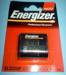 CRP-2=EL-223A 6V ENERGIZER BAT.LITOWA