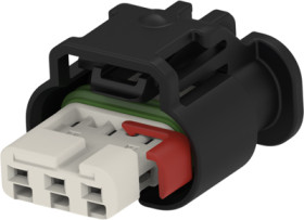 Socket, unequipped, 3 pole, straight, 1 row, black, 1488991-2