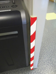 Ochraniacz przeciwuderzeniowy Czerwony/biały długość 750mm RS PRO Kauczuk nitrylowy