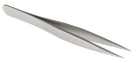 Pęseta, dł. +120, antymagnetyczna, materiał: Stal nierdzewna, RS PRO