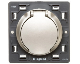 CELIANE Gniazdo odkurzacza centralnego tytan 067431