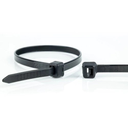Cable tie, PA, (L x W) 100 x 2.5 mm, bundle-Ø 22 mm, black, UV resistant, -40 to 85 °C, 11032071, package with 100 pieces
