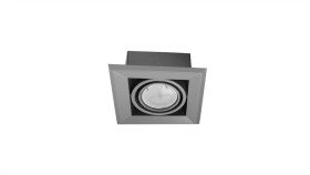 Lampa Podtynkowa Blocco Szary 1X7w Gu10 Led Ml839 Milagro