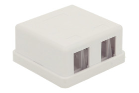 Obudowa złącza; Keystone; 7022-2; natynkowy; biały; RoHS