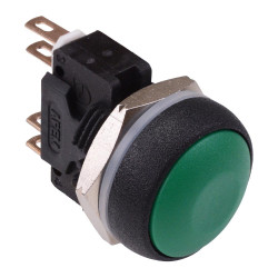 IRR8Z232 APEM Green Round 16mm Momentary Push Button Switch DPDT 5A IP67