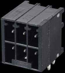 713-1423 MINI HD pin header, angled, 2x3-pin, RM 3.5