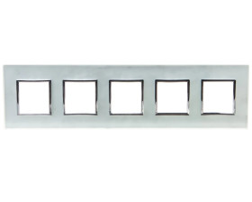 DANTE Ramka pięciokrotna szkło PERL GLASS 4504185