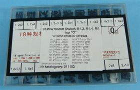 ZESTAW ŚRUB BK M1,2/M1,4/M2 TYP-O 500szt