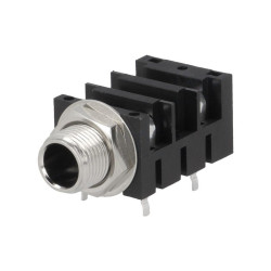 Gniazdo JACK 6,3mm MONO ACJM- MHDRM z podw. wyłącznikiem